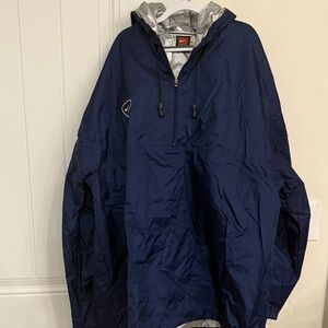 Nike Navy Half-Zip Hooded Windbreaker Pullover